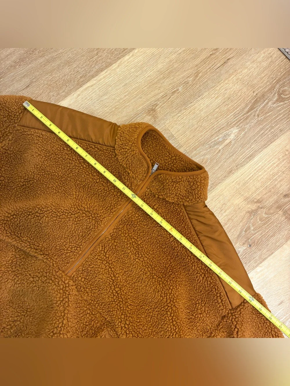 Madewell Faux Shearling Half-Zip Pullover In A Dried Cedar Brown Women’s Size XL